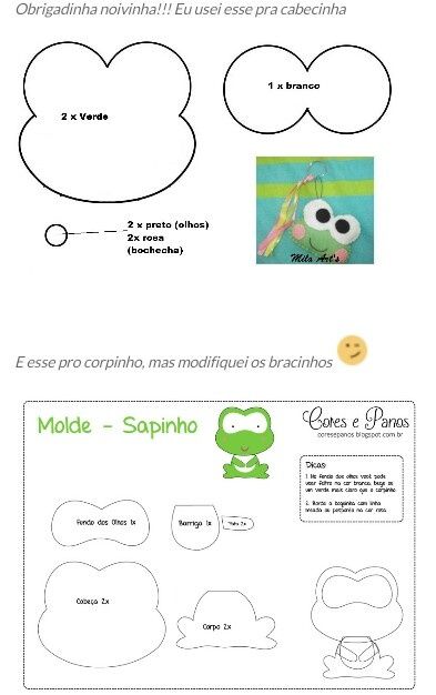 Buquê de sapinhos feutro diy finalizado - 1
