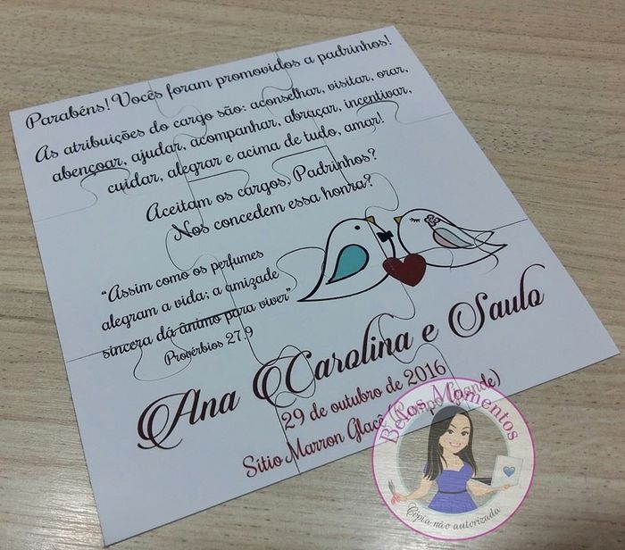 Convite Padrinhos
