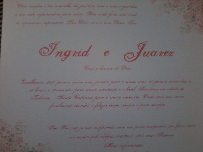 O convite