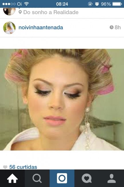 Maquiagem da noiva... - 2