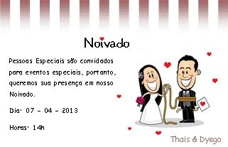 Convite de Noivado
