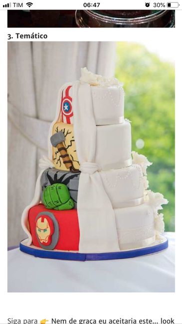 Nem de graça eu aceitaria este... bolo de casamento 🍰 1