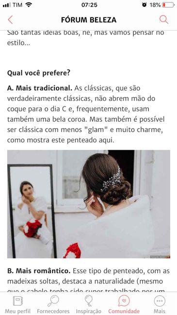 2 casamentos, 2 penteados. Qual você prefere? - 1