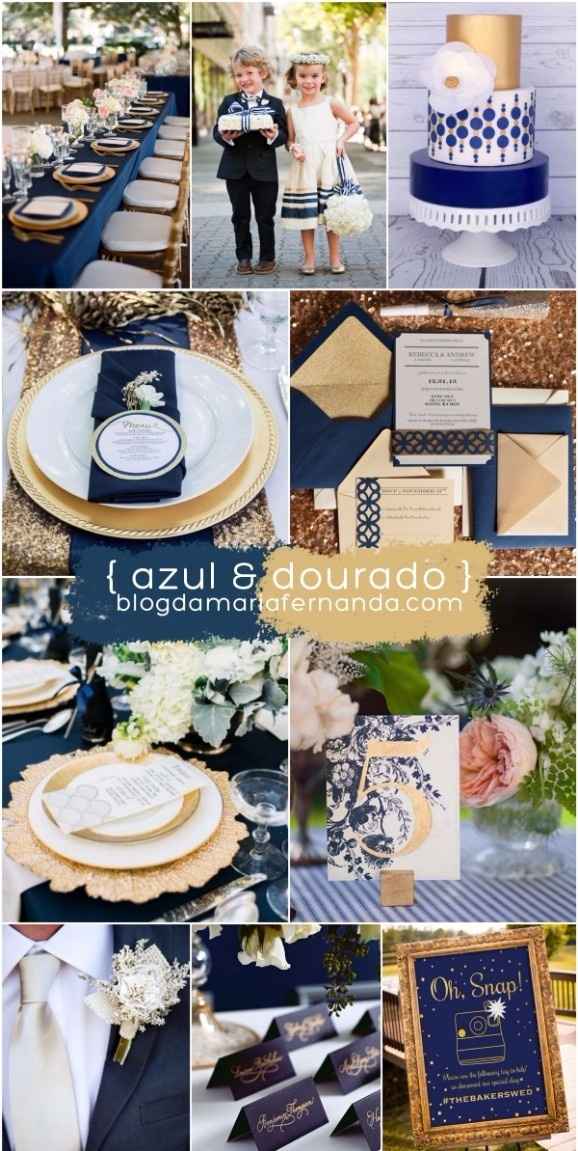 Azul & Dourado