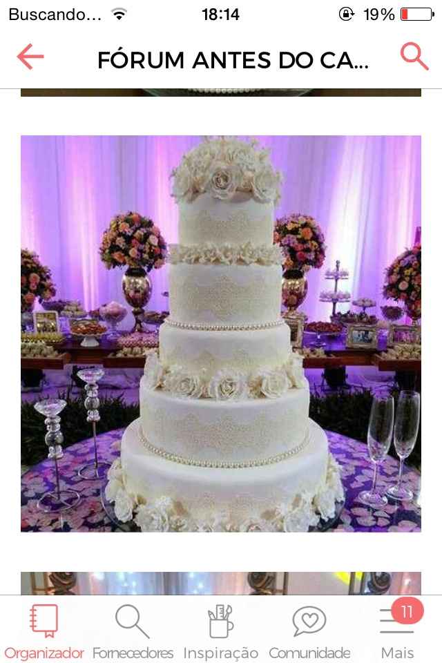 Bolo de casamento - 1