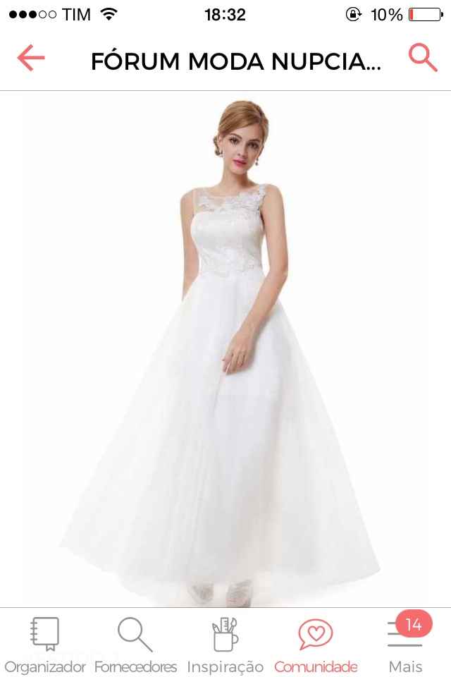 Ganhei dois vestidos para o casamento que acham? - 1