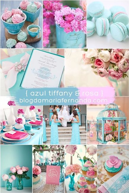 Azul Tiffany & Rosa