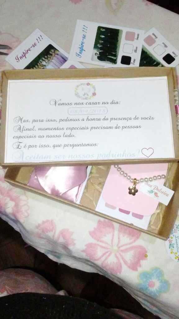  Convite dos padrinhos Diy - 2
