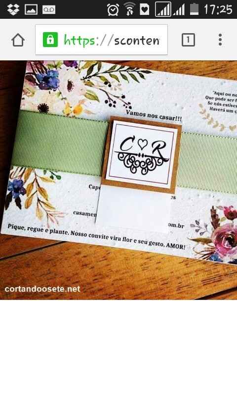 Convite do casamento - 1