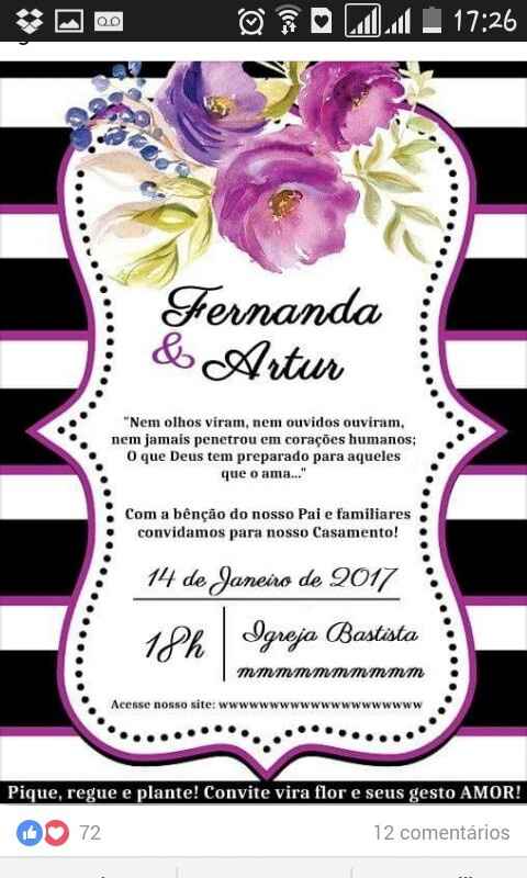 Convite do casamento - 2
