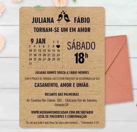 Convite de casamento - 1