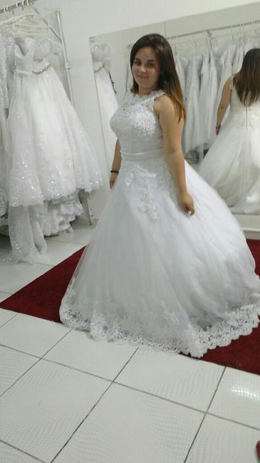 A prova do vestido. #amei - 1