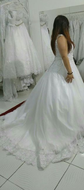 A prova do vestido. #amei - 2