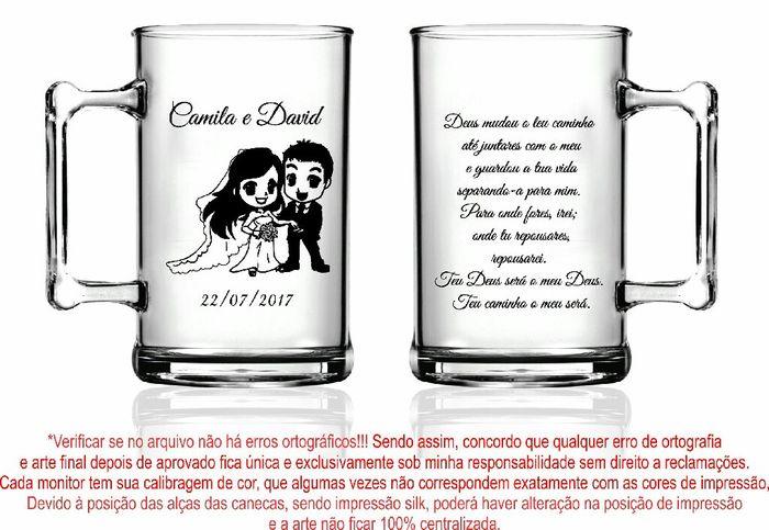 Nossas lembranças para convidados - 1
