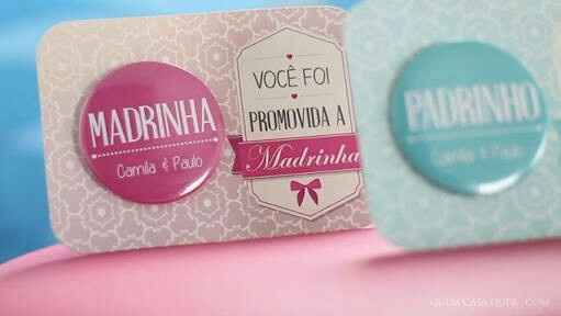 Noivinhas convites para os padrinhos (idéias) - 1
