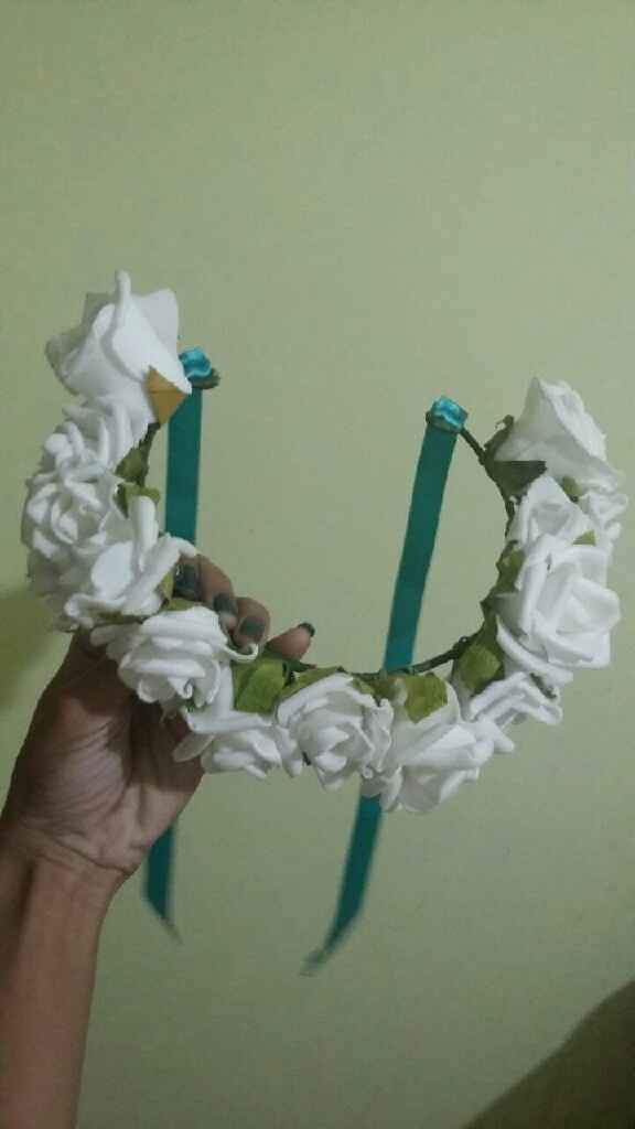 Diy coroa de flores das daminhas - #casamentojueguto - 2
