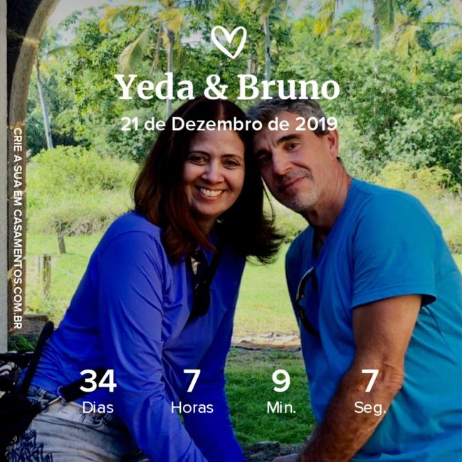 1 ano para o casamento! 1