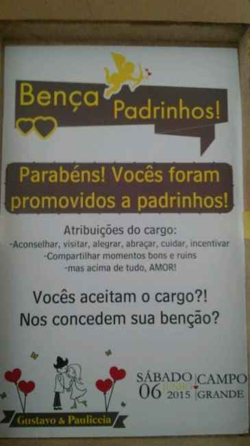 Convite dos padrinhos - 2
