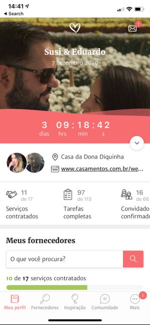 como Está o contador e ansiedade noivinhaaas ? - 1