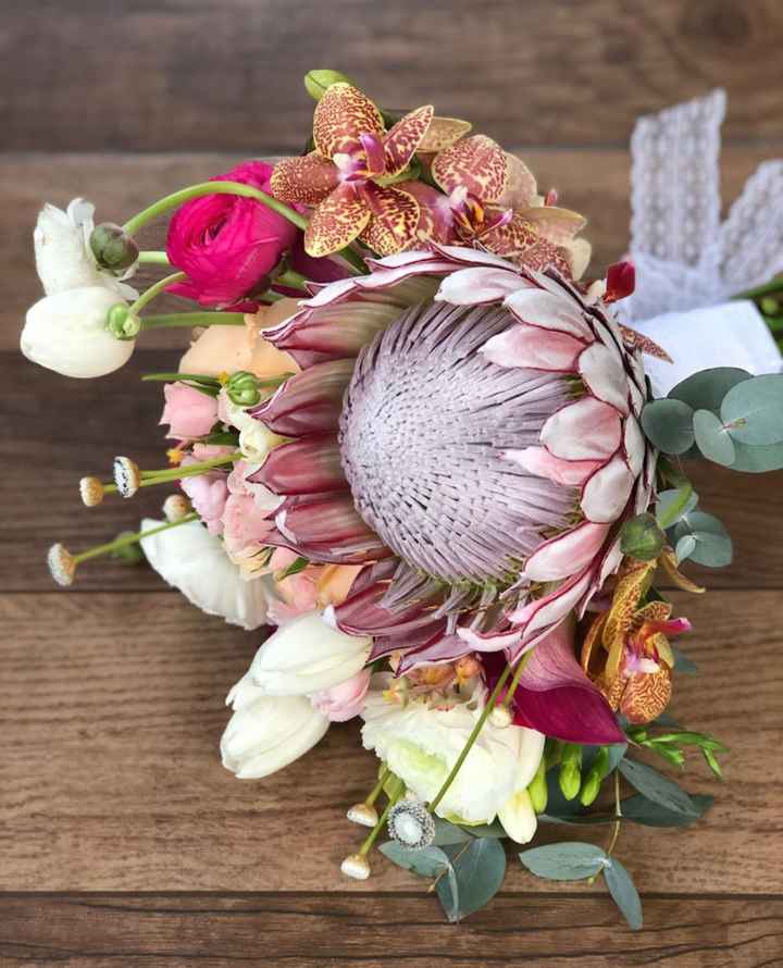 Meu buquê maravilhoso ❤️💓mix de flores e protea❤️ - 1