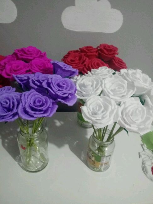 Flores de Papel Crepom 