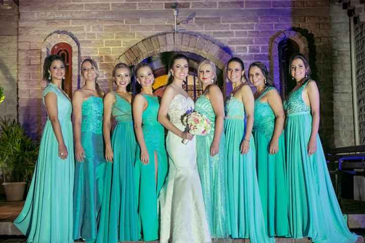 Verde cheap tiffany madrinhas