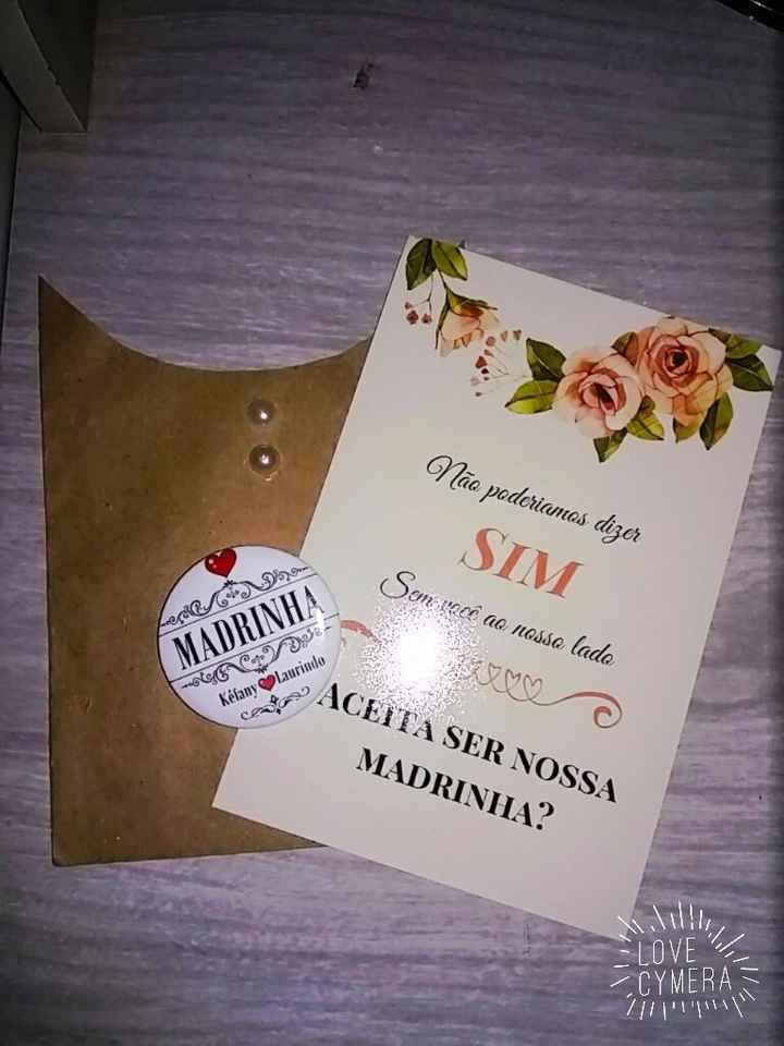 Convite especial Madrinhas/ Padrinhos