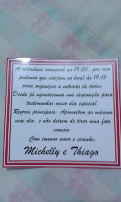 O convite *-*