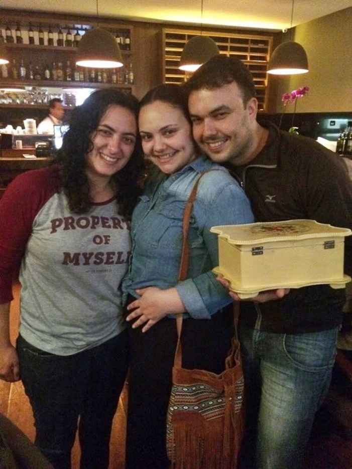 Vivis, eu e o noivo!