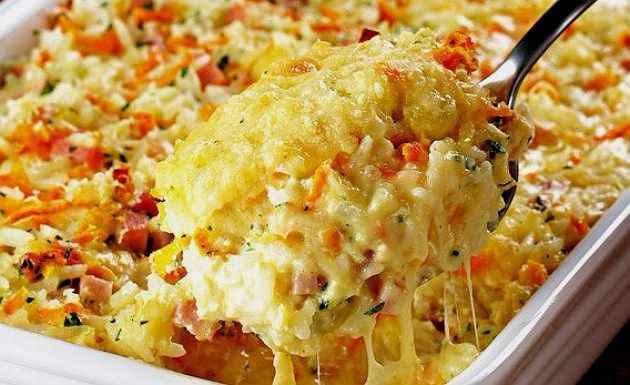 Arroz de forno cremoso