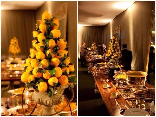 Decoração na cor amarela, com Limões Sicilianos!