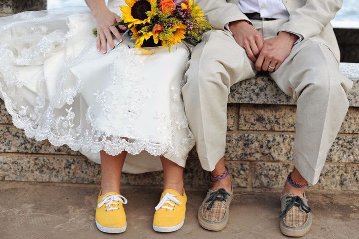 Amor em amarelo: Casal e Girassóis!