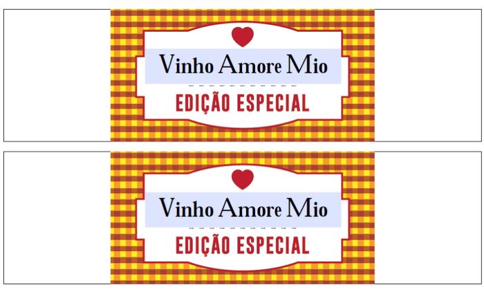 Rótulos para o vinho