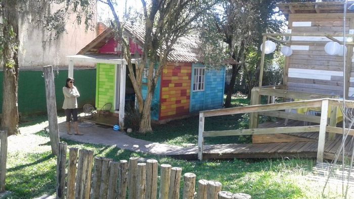 Cantinho das crianças na Vila Zanardini...