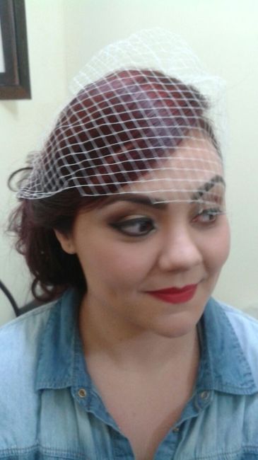Meu teste de make e cabelo!