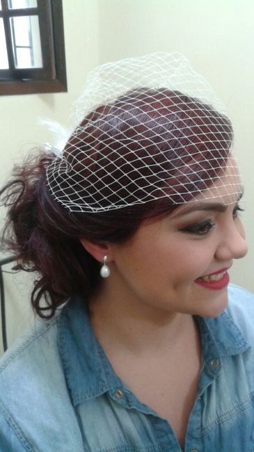 Meu teste de make e cabelo!