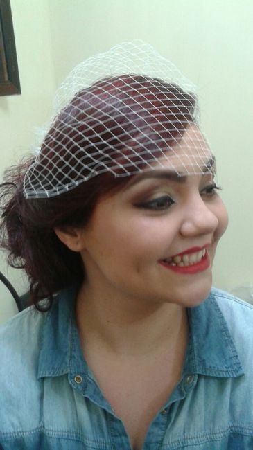 Meu teste de make e cabelo!