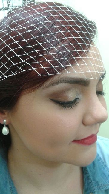 Meu teste de make e cabelo!