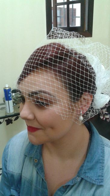Meu teste de make e cabelo!