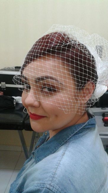 Meu teste de make e cabelo!