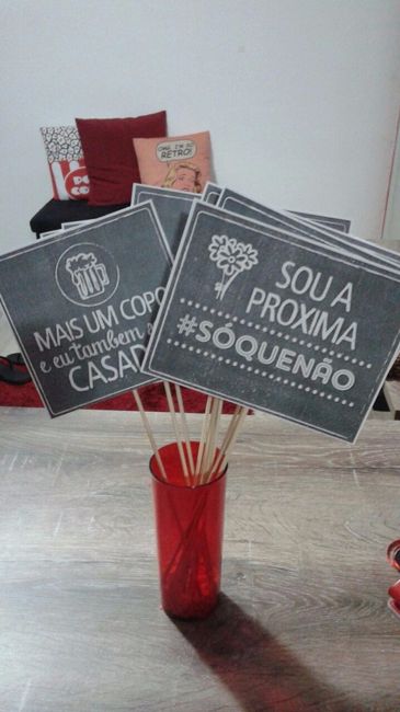 Plaquinhas para fotos!