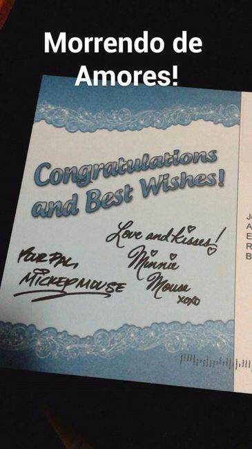 Postal fofo do Mickey e da Minnie!