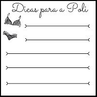 e para escrever dicas para a noivinha aqui 