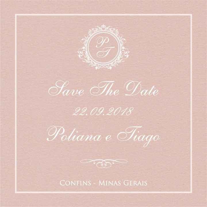 Meu sabe the date! Vem ver !! - 1