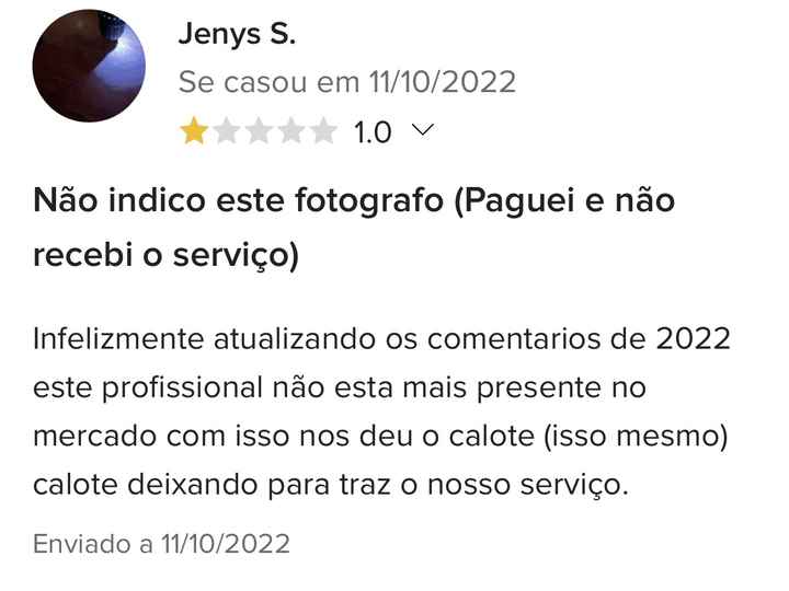 Excluir avaliação de fornecedor - 1