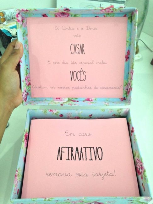 Convite padrinhos