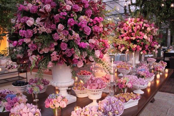 Decoração Rosa . 