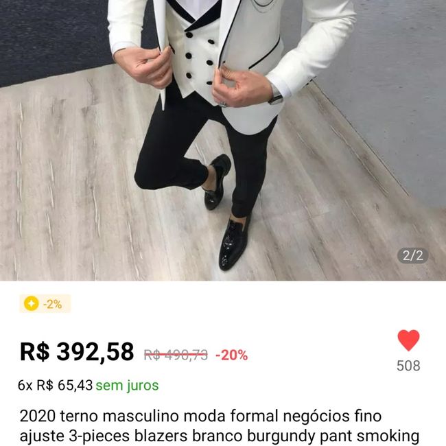 Noivo de branco a noite 2