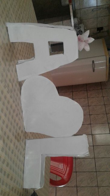  Letras de papelão - 1