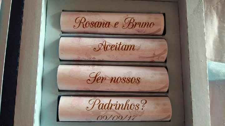 Convites para os padrinhos - 2
